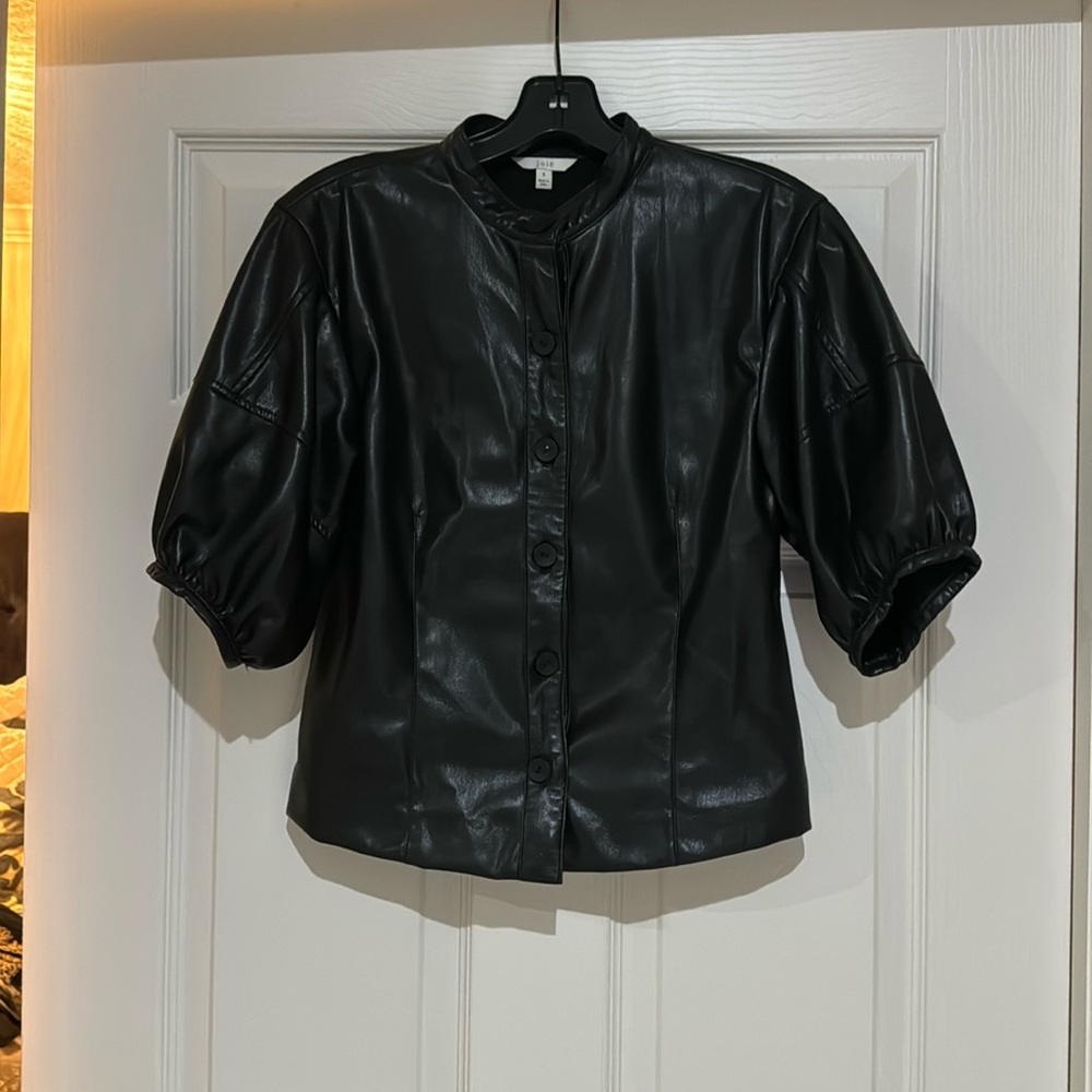 Joie Leather Top